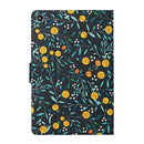 For Amazon Kindle Fire HD 8 (2020) Flower Pattern Horizontal Flip Leather Case with Card Slots & Holder(Yellow Fruit)