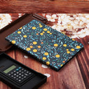 For Amazon Kindle Fire HD 8 (2020) Flower Pattern Horizontal Flip Leather Case with Card Slots & Holder(Yellow Fruit)