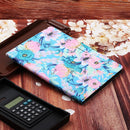 For Amazon Kindle Fire HD 8 (2020) Flower Pattern Horizontal Flip Leather Case with Card Slots & Holder(Pink Flower)
