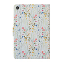 For Amazon Kindle Fire HD 8 (2020) Flower Pattern Horizontal Flip Leather Case with Card Slots & Holder(Small Floral)