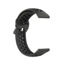For Samsung Galaxy Watch 46mm / Gear S3 Universal Sports Two-tone Silicone Watch Band(Black)