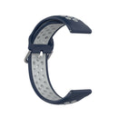 For Samsung Galaxy Watch 46mm / Gear S3 Universal Sports Two-tone Silicone Watch Band(Blue Grey)