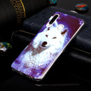 For Huawei P30 Lite Luminous TPU Soft Protective Case(Starry Sky Wolf)