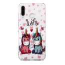 For Huawei P30 Lite Luminous TPU Soft Protective Case(Couple Unicorn)
