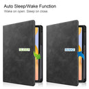 For Samsung Galaxy Tab S6 Lite P610 / P615 Cowhide Texture TPU Tablet Horizontal Flip Leather Case with Holder & Sleep / Wake-Up Function & Pen Slot(Black)