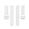 20mm Universal Sport Silicone Watch Band(White)
