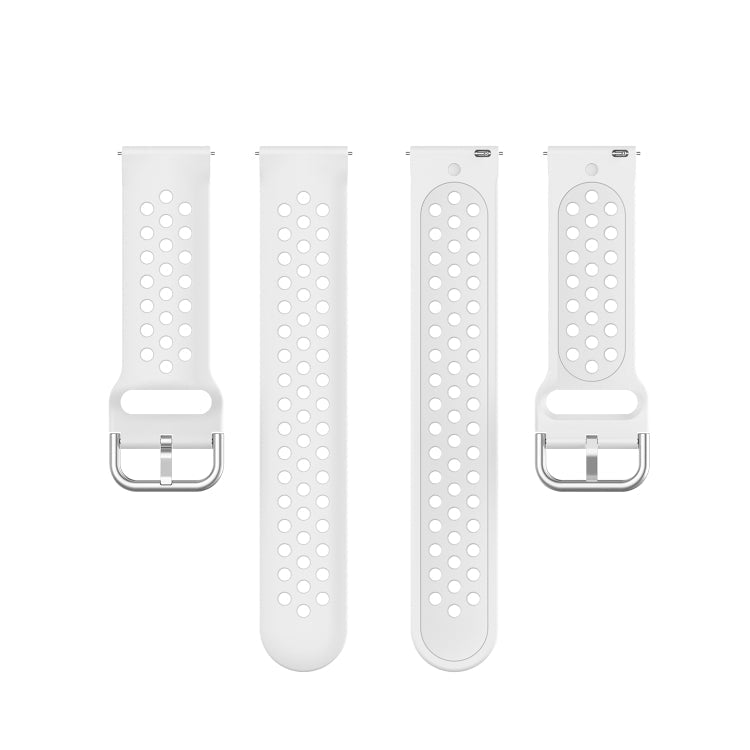 20mm Universal Sport Silicone Watch Band(White)