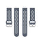 20mm Universal Sport Silicone Watch Band(Grey)