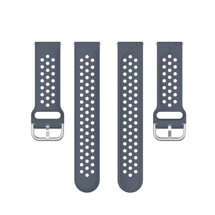 20mm Universal Sport Silicone Watch Band(Grey)