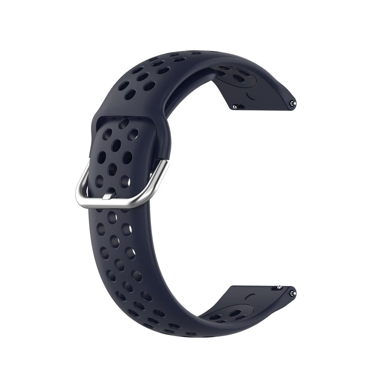 20mm Universal Sport Silicone Watch Band(Dark Blue)