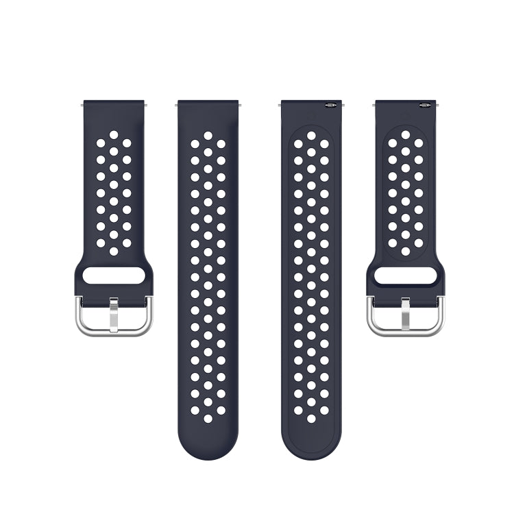 20mm Universal Sport Silicone Watch Band(Dark Blue)