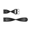 20mm Universal Sport Silicone Watch Band(Dark Blue)