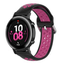 20mm Universal Sports Two Colors Silicone Replacement Strap Watchband(Black Purple)