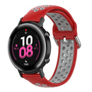 20mm Universal Sports Two Colors Silicone Replacement Strap Watchband(Red Grey)