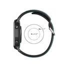 20mm Universal Sports Two Colors Silicone Replacement Strap Watchband(Midnight Blue Grey)