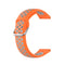 22mm Universal Sports Two Colors Silicone Replacement Strap Watchband(Orange Grey)
