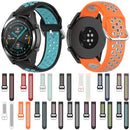 22mm Universal Sports Two Colors Silicone Replacement Strap Watchband(Red Grey)