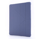 For iPad Air 2 Airbag Deformation Horizontal Flip Leather Case with Holder & Pen Holder(Purple)