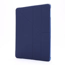 For iPad Air 2 Airbag Deformation Horizontal Flip Leather Case with Holder & Pen Holder(Dark Blue)