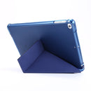 For iPad Air 2 Airbag Deformation Horizontal Flip Leather Case with Holder & Pen Holder(Dark Blue)
