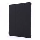 For iPad 9.7 (2018) & (2017) Airbag Horizontal Flip Leather Case with Three-fold Holder & Pen Holder(Black)