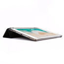 For iPad 9.7 (2018) & (2017) Airbag Horizontal Flip Leather Case with Three-fold Holder & Pen Holder(Black)