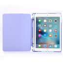 For iPad 9.7 (2018) & (2017) Airbag Horizontal Flip Leather Case with Three-fold Holder & Pen Holder(Black)