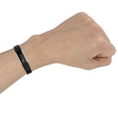 For Fitbit Alta / Alta HR / ACE Watch Button Mesh Metal Replacement Strap Watchband, Size:L(Black)