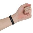 For Fitbit Alta / Alta HR / ACE Watch Button Mesh Metal Replacement Strap Watchband, Size:L(Black)