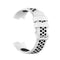 For Fitbit Charge 4 / Charge 3 / Charge 3 SE Watch Button Two Colors Silicone Replacement Strap Watchband(White Black)