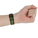 For Fitbit Charge 4 / Charge 3 / Charge 3 SE Watch Button Two Colors Silicone Replacement Strap Watchband(Black Red)