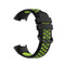 For Fitbit Charge 4 / Charge 3 / Charge 3 SE Watch Button Two Colors Silicone Replacement Strap Watchband(Black Lime)