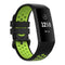 For Fitbit Charge 4 / Charge 3 / Charge 3 SE Watch Button Two Colors Silicone Replacement Strap Watchband(Black Lime)