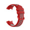 For Fitbit Charge 4 / Charge 3 / Charge 3 SE Watch Button Two Colors Silicone Replacement Strap Watchband(Red Grey)