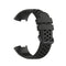 For Fitbit Charge 4 / Charge 3 / Charge 3 SE Watch Button Two Colors Silicone Replacement Strap Watchband(Coal Black + Black)