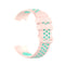 For Fitbit Charge 4 / Charge 3 / Charge 3 SE Watch Button Two Colors Silicone Replacement Strap Watchband(Light Pink Teal)