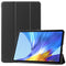 For Huawei MatePad 10.4 Custer Pattern Pure Color Tablet Horizontal Flip Leather Case with Three-folding Holder & Sleep / Wake-up Function(Black)