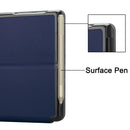 For Microsoft Surface Go 2 / Surface Go Voltage Elastic Texture Horizontal Flip Leather Case with Holder(Dark Blue)