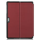 For Microsoft Surface Go 2 / Surface Go Voltage Elastic Texture Horizontal Flip Leather Case with Holder(Wine Red)