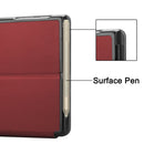 For Microsoft Surface Go 2 / Surface Go Voltage Elastic Texture Horizontal Flip Leather Case with Holder(Wine Red)