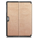 For Microsoft Surface Go 2 / Surface Go Voltage Elastic Texture Horizontal Flip Leather Case with Holder(Rose Gold)
