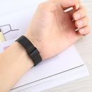 For Apple Watch Series 7 41mm / 6 & SE & 5 & 4 40mm / 3 & 2 & 1 38mm Milanese Stainless Steel Watch Band(Black)