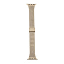 For Apple Watch Series 7 41mm / 6 & SE & 5 & 4 40mm / 3 & 2 & 1 38mm Milanese Stainless Steel Watch Band(Vintage Gold)