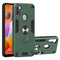 For Samsung Galaxy A11 / M11 2 in 1 Armour Series PC + TPU Protective Case with Ring Holder(Dark Green)
