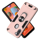 For Samsung Galaxy A11 / M11 2 in 1 Armour Series PC + TPU Protective Case with Ring Holder(Rose Gold)