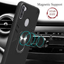 For Samsung Galaxy A11 / M11 2 in 1 Armour Series PC + TPU Protective Case with Ring Holder(Rose Gold)