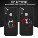 For Samsung Galaxy A11 / M11 2 in 1 Armour Series PC + TPU Protective Case with Ring Holder(Rose Gold)