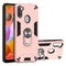 For Samsung Galaxy A11 / M11 2 in 1 Armour Series PC + TPU Protective Case with Ring Holder(Rose Gold)
