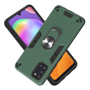 For Samsung Galaxy A31 2 in 1 Armour Series PC + TPU Protective Case with Ring Holder(Dark Green)