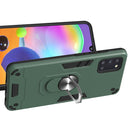 For Samsung Galaxy A31 2 in 1 Armour Series PC + TPU Protective Case with Ring Holder(Dark Green)